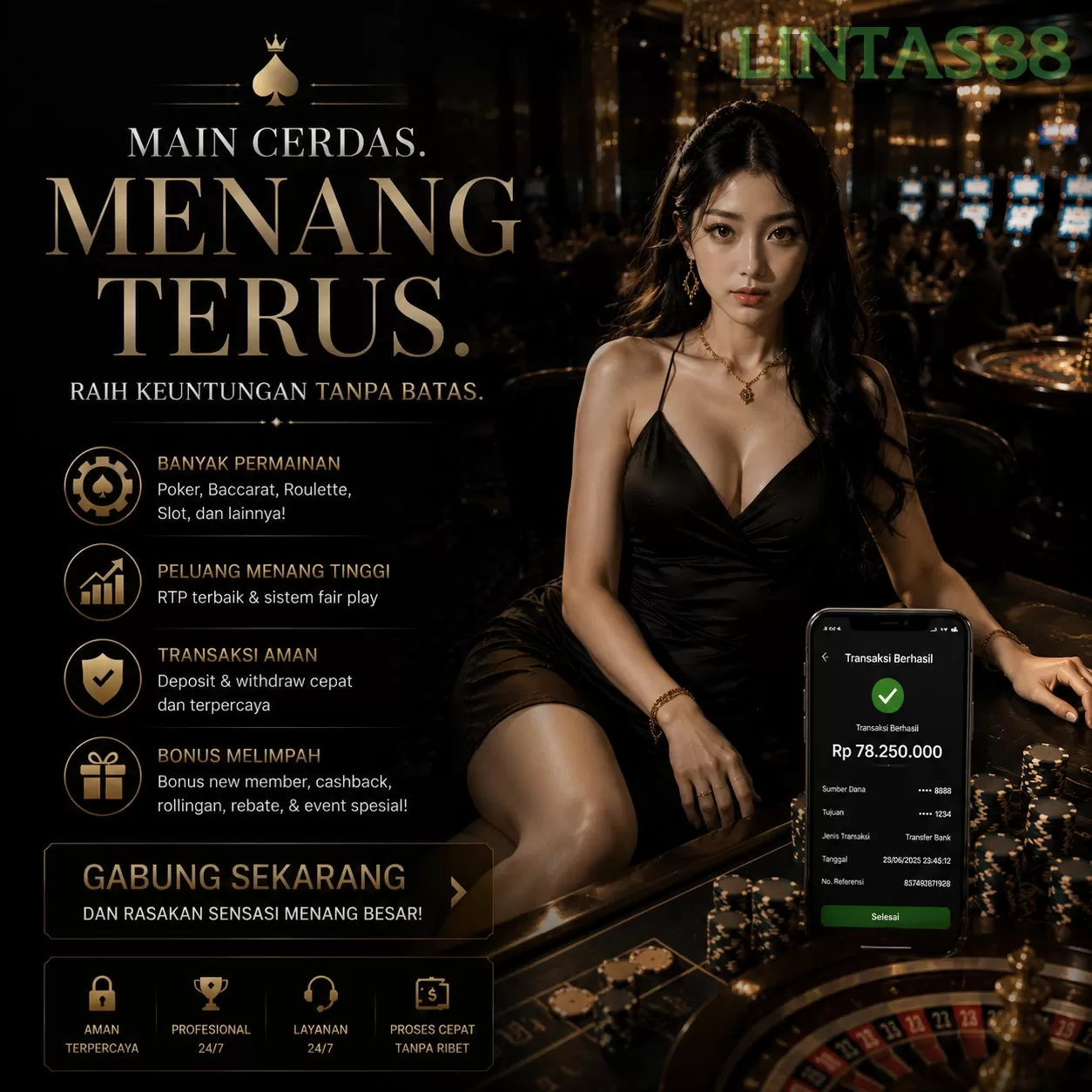 Main lintas88q Menang Jackpot Besar